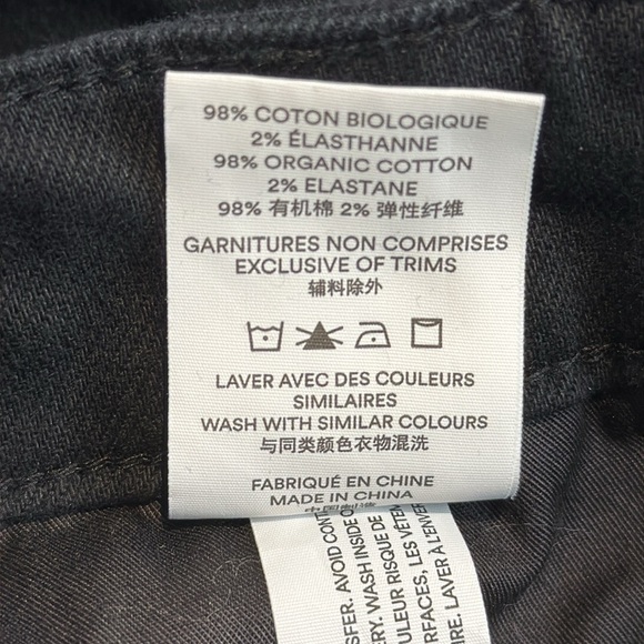 Frank and Oak Black Jane Straight Jeans Size 4 - Picture 6 of 9